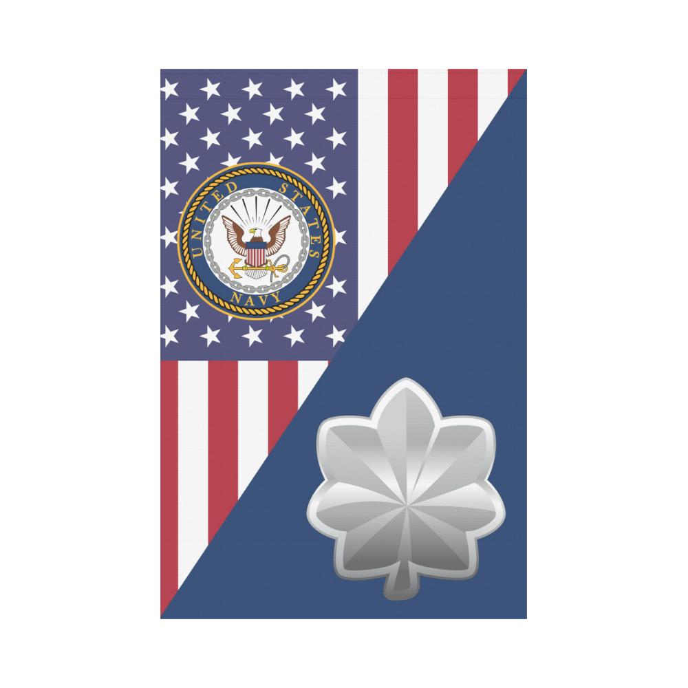 US Navy O-5 Commander O5 CDR Senior Officer Garden Flag/Yard Flag 12 inches x 18 inches Twin-Side Printing-GDFlag-Navy-Officer-Veterans Nation