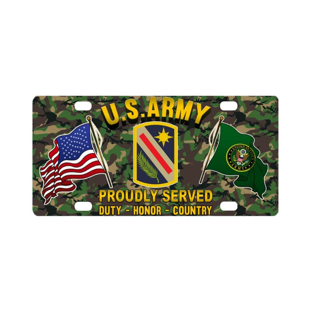 US ARMY 321 SUSTAINMENT BRIGADE- Classic License Plate-LicensePlate-Army-CSIB-Veterans Nation