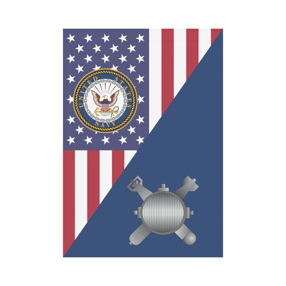 US Navy Explosive Ordnance Disposal Navy EOD House Flag 28 inches x 40 inches Twin-Side Printing-HouseFlag-Navy-Rate-Veterans Nation