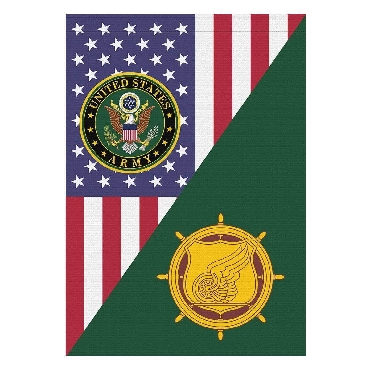 U.S. Army Transportation Corps House Flag 28 Inch x 40 Inch Twin-Side Printing-HouseFlag-Army-Branch-Veterans Nation