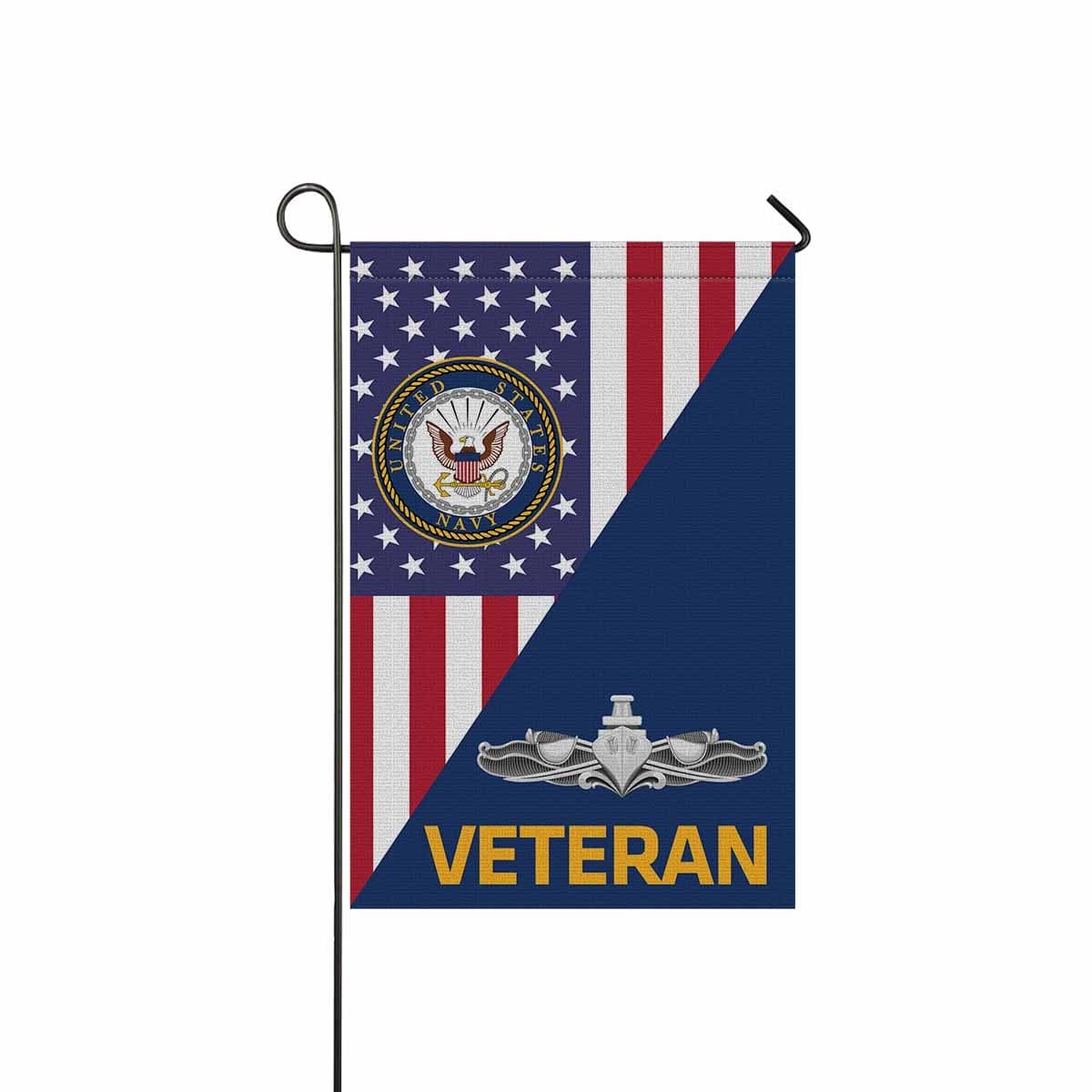 US Navy Surface Warfare Enlisted Badge Veteran Garden Flag/Yard Flag 12 inches x 18 inches Twin-Side Printing-GDFlag-Navy-Badge-Veterans Nation