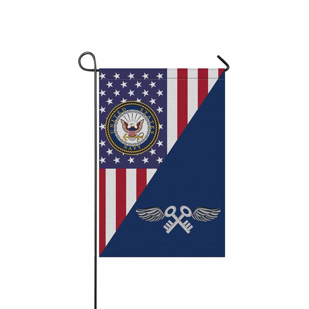 US Navy Aviation Storekeeper Navy AK Garden Flag/Yard Flag 12 inches x 18 inches Twin-Side Printing-GDFlag-Navy-Rate-Veterans Nation