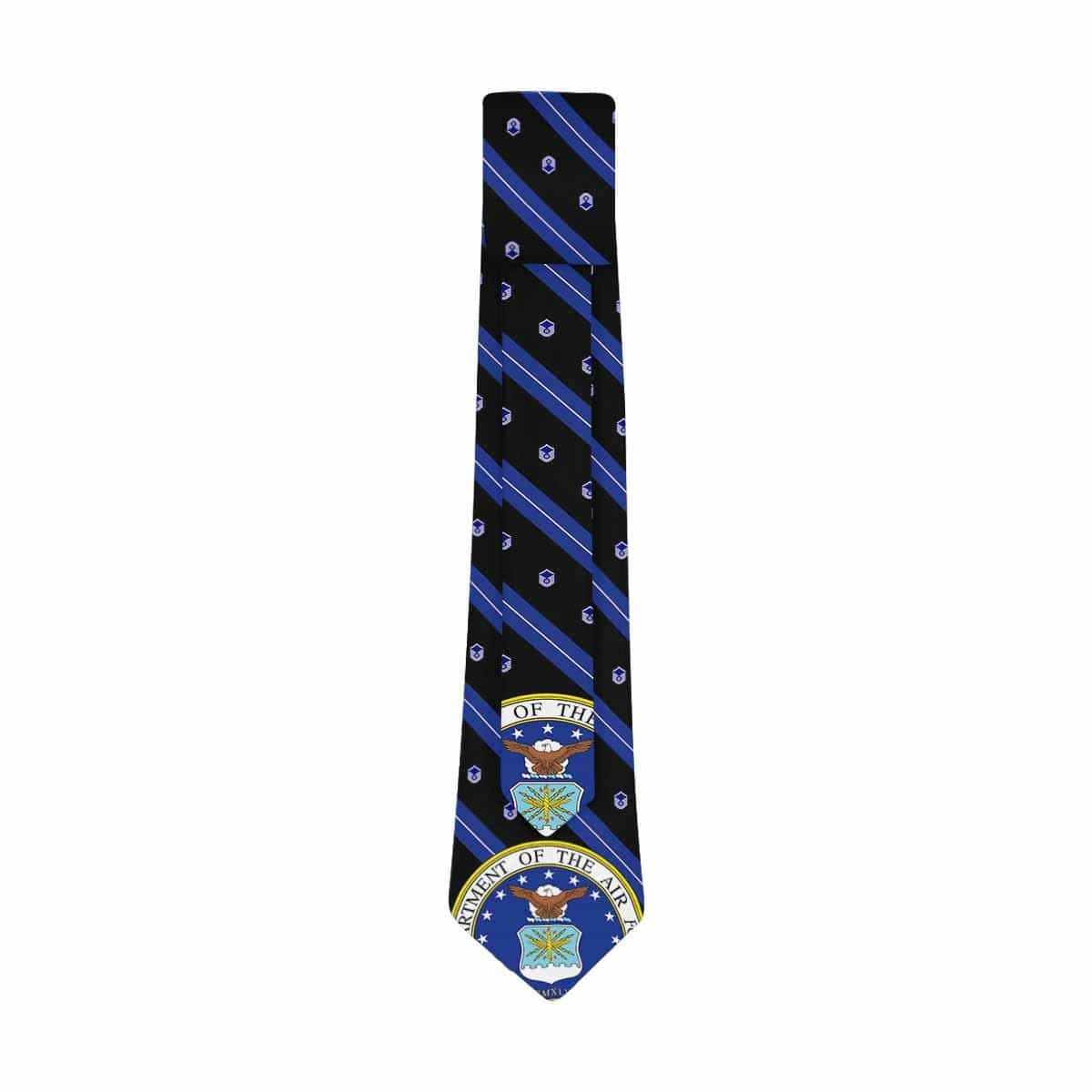 US Air Force E-7 Classic Necktie (Two Sides)-Necktie-USAF-Ranks-Veterans Nation