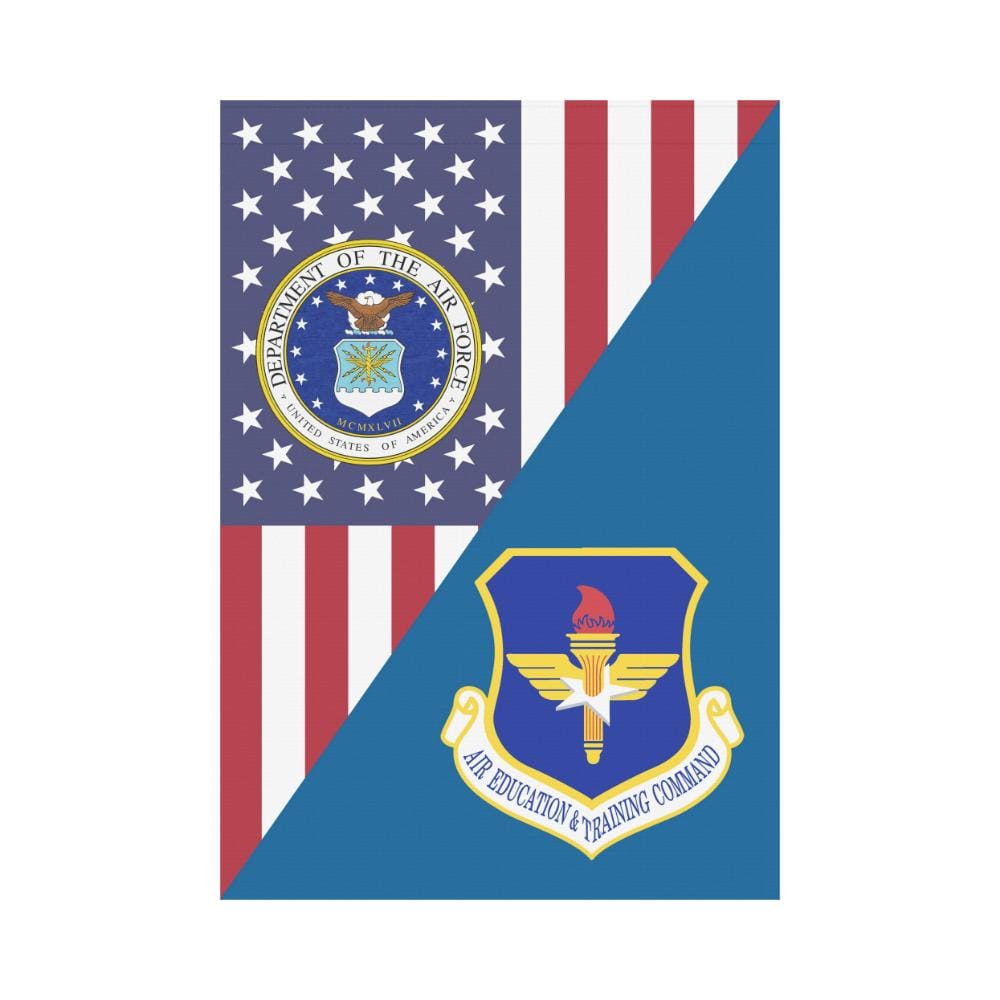 US Air Force Air Education and Training Command House Flag 28 inches x 40 inches Twin-Side Printing-HouseFlag-USAF-Shield-Veterans Nation