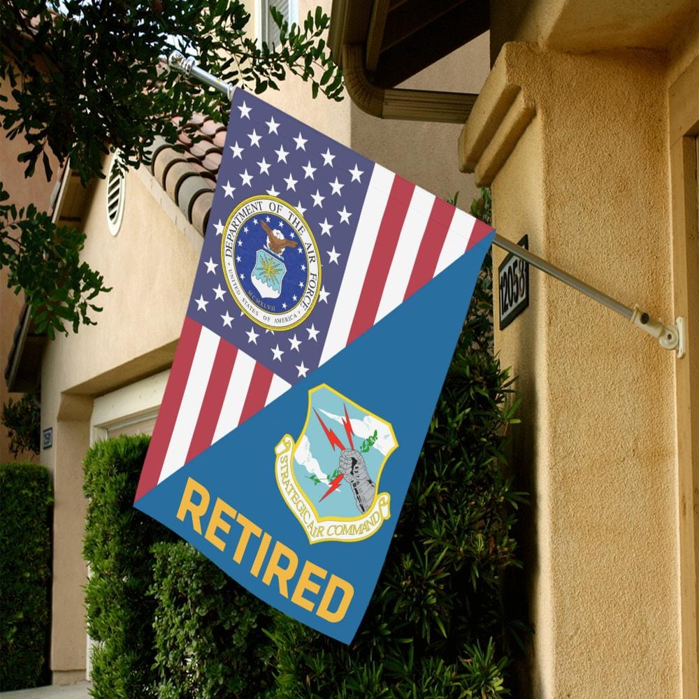 US Air Force Strategic Air Command Retired House Flag 28 inches x 40 inches Twin-Side Printing-HouseFlag-USAF-Shield-Veterans Nation