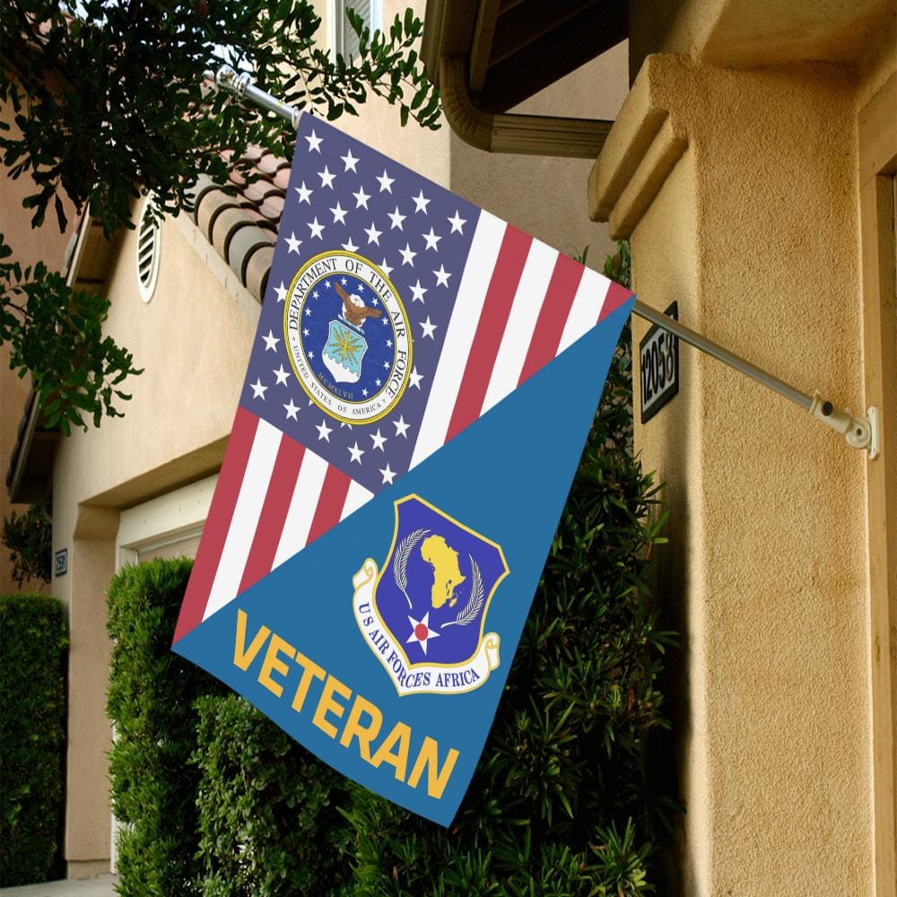 United States Air Forces Africa Veteran House Flag 28 inches x 40 inches Twin-Side Printing-HouseFlag-USAF-Shield-Veterans Nation