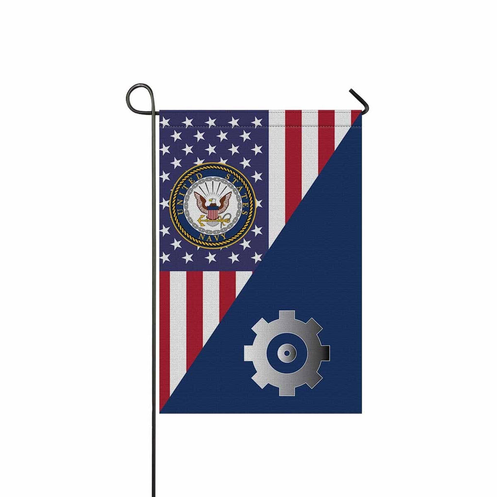 US Navy Engineman Navy EN Garden Flag/Yard Flag 12 inches x 18 inches Twin-Side Printing-GDFlag-Navy-Rate-Veterans Nation