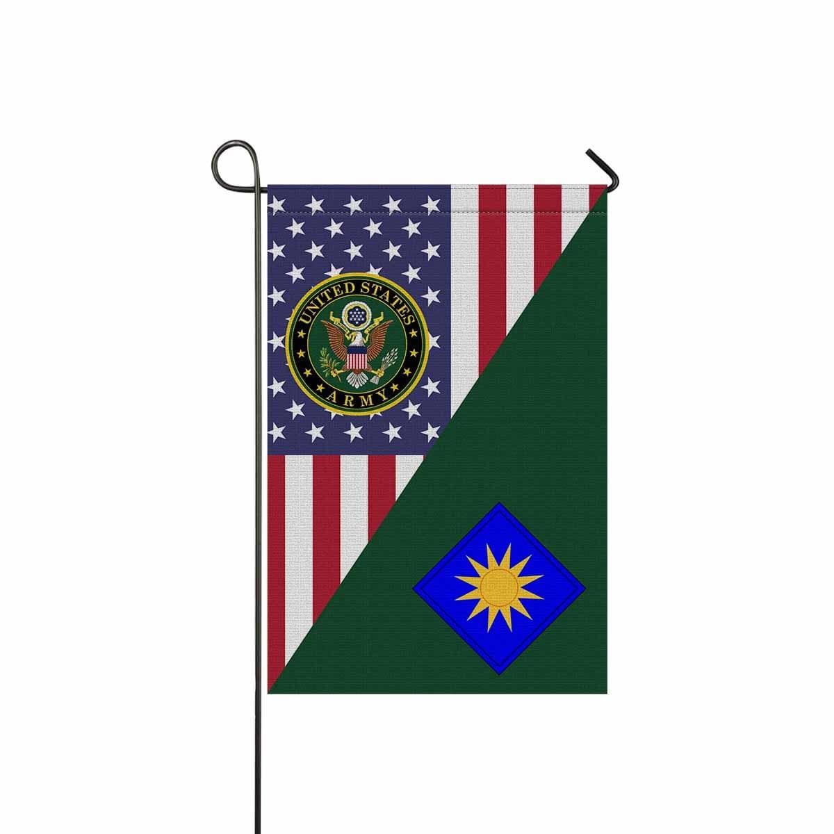 US ARMY 40TH INFANTRY DIVISION Garden Flag/Yard Flag 12 inches x 18 inches Twin-Side Printing-GDFlag-Army-CSIB-Veterans Nation