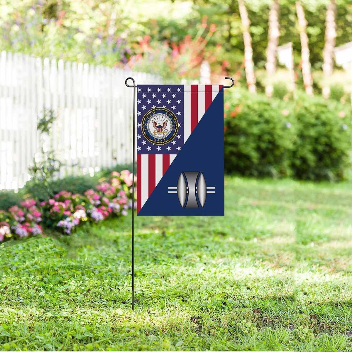 US Navy Opticalman Navy OM Garden Flag/Yard Flag 12 inches x 18 inches Twin-Side Printing-GDFlag-Navy-Rate-Veterans Nation