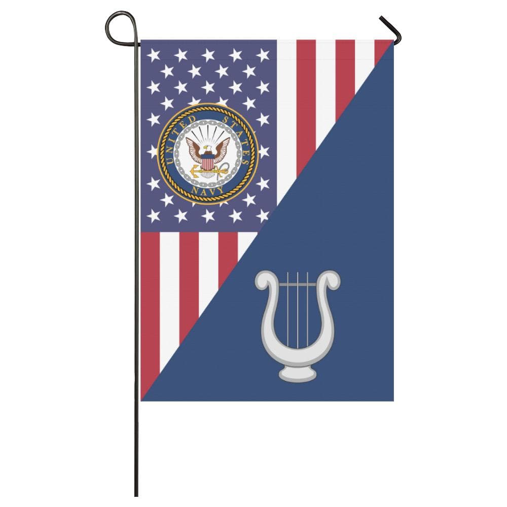 US Navy Musician Navy MU House Flag 28 inches x 40 inches Twin-Side Printing-HouseFlag-Navy-Rate-Veterans Nation