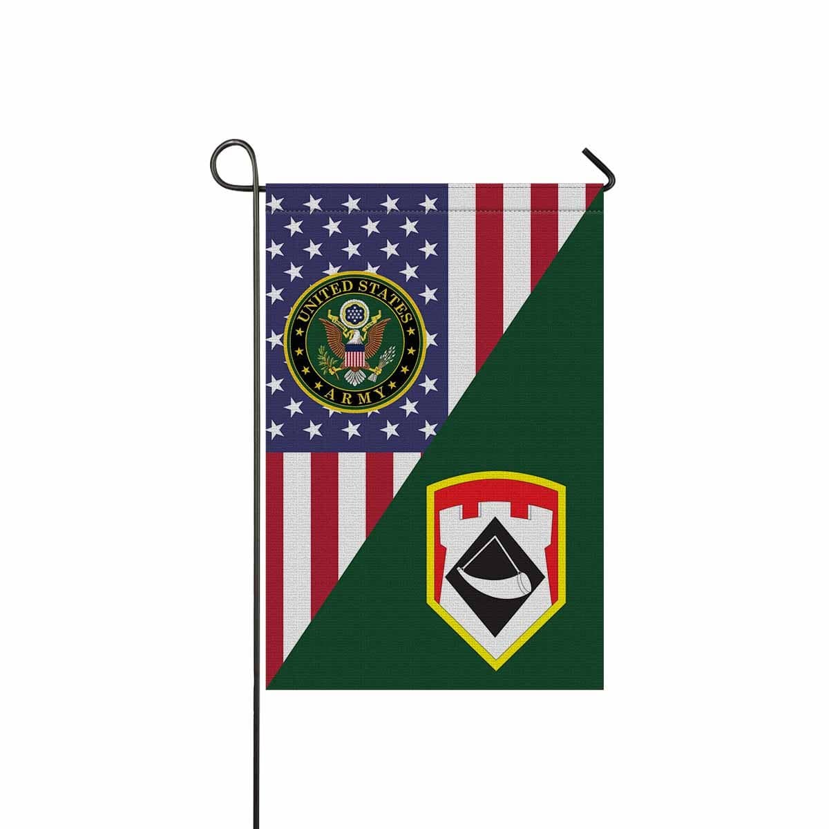 US ARMY 111TH ENGINEER BRIGADE Garden Flag/Yard Flag 12 inches x 18 inches Twin-Side Printing-GDFlag-Army-CSIB-Veterans Nation