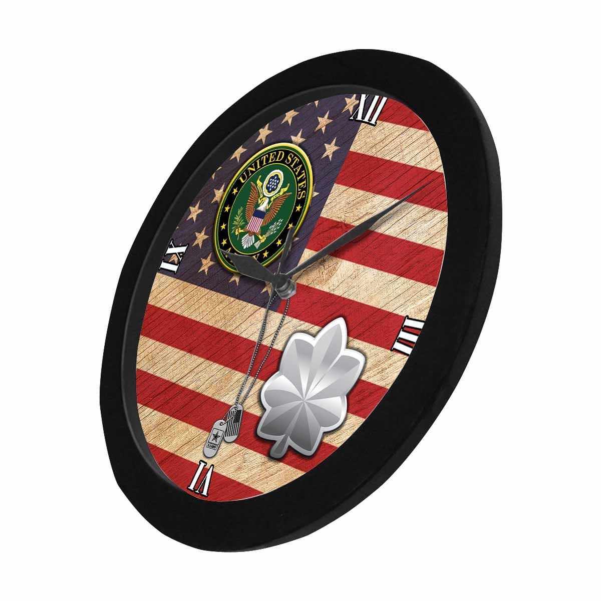 US Army O-5 Lieutenant Colonel O5 LTC Wall Clock-WallClocks-Army-Ranks-Veterans Nation