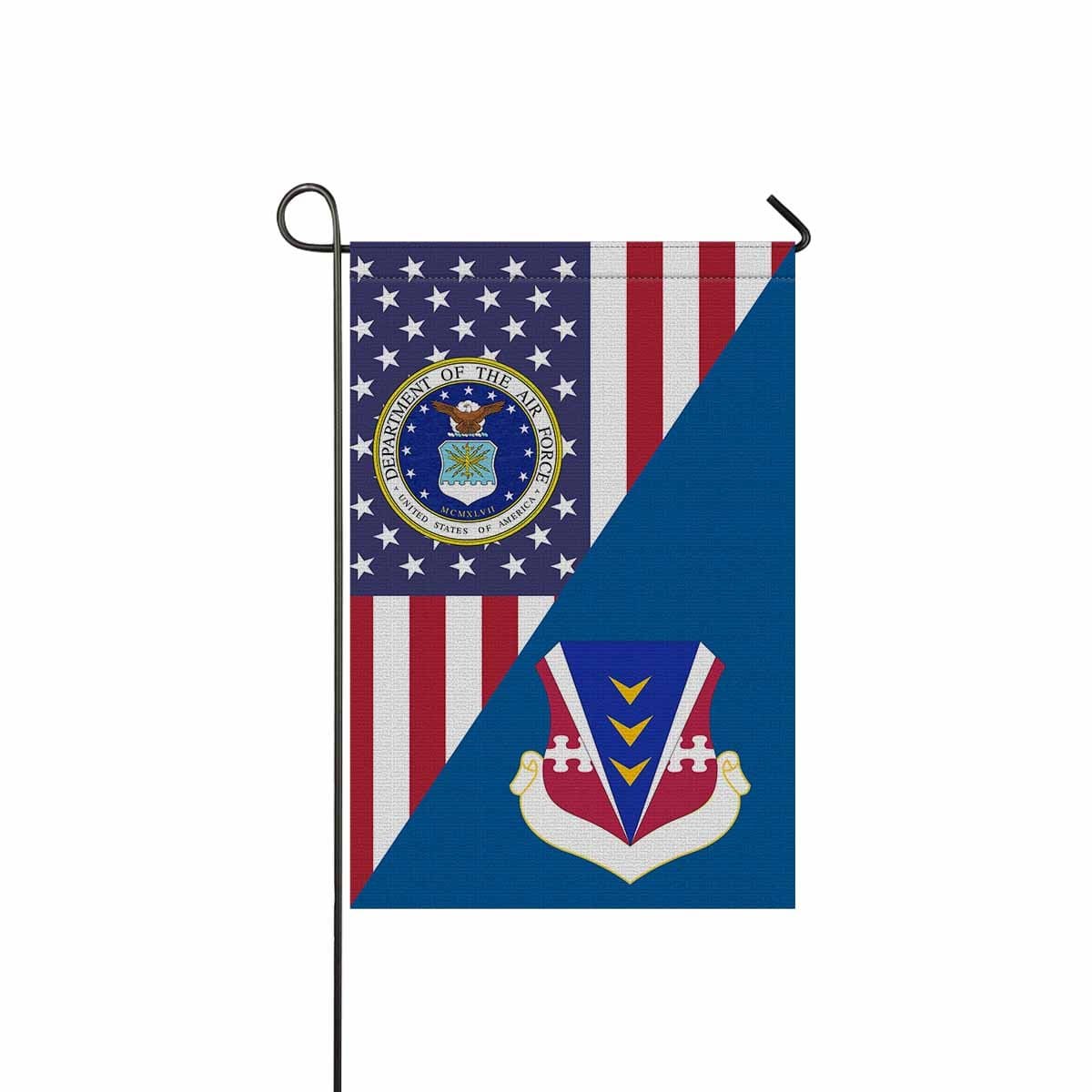 US Air Force 838th Air Division Garden Flag/Yard Flag 12 inches x 18 inches Twin-Side Printing-GDFlag-USAF-AirDivision-Veterans Nation