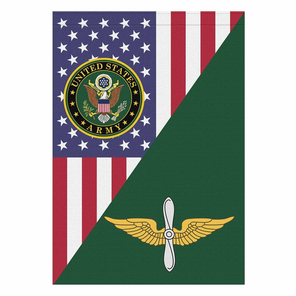 US Army Aviation House Flag 28 Inch x 40 Inch Twin-Side Printing-HouseFlag-Army-Branch-Veterans Nation