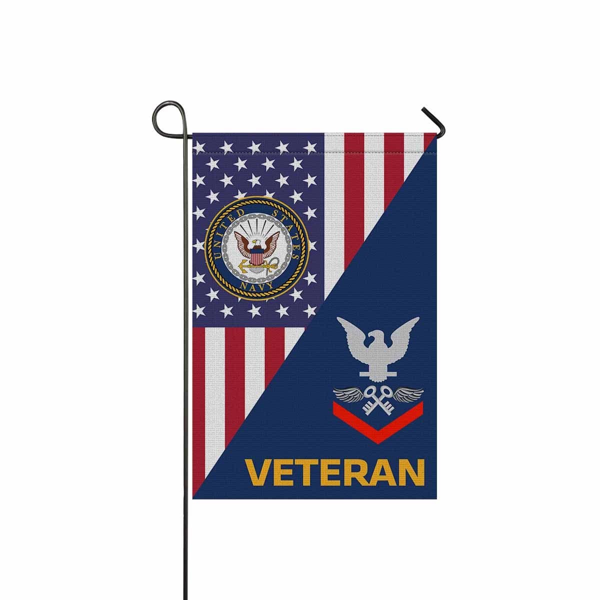 US Navy Aviation Storekeeper Navy AK E-4 Veteran Garden Flag/Yard Flag 12 inches x 18 inches Twin-Side Printing-GDFlag-Navy-Rating-Veterans Nation