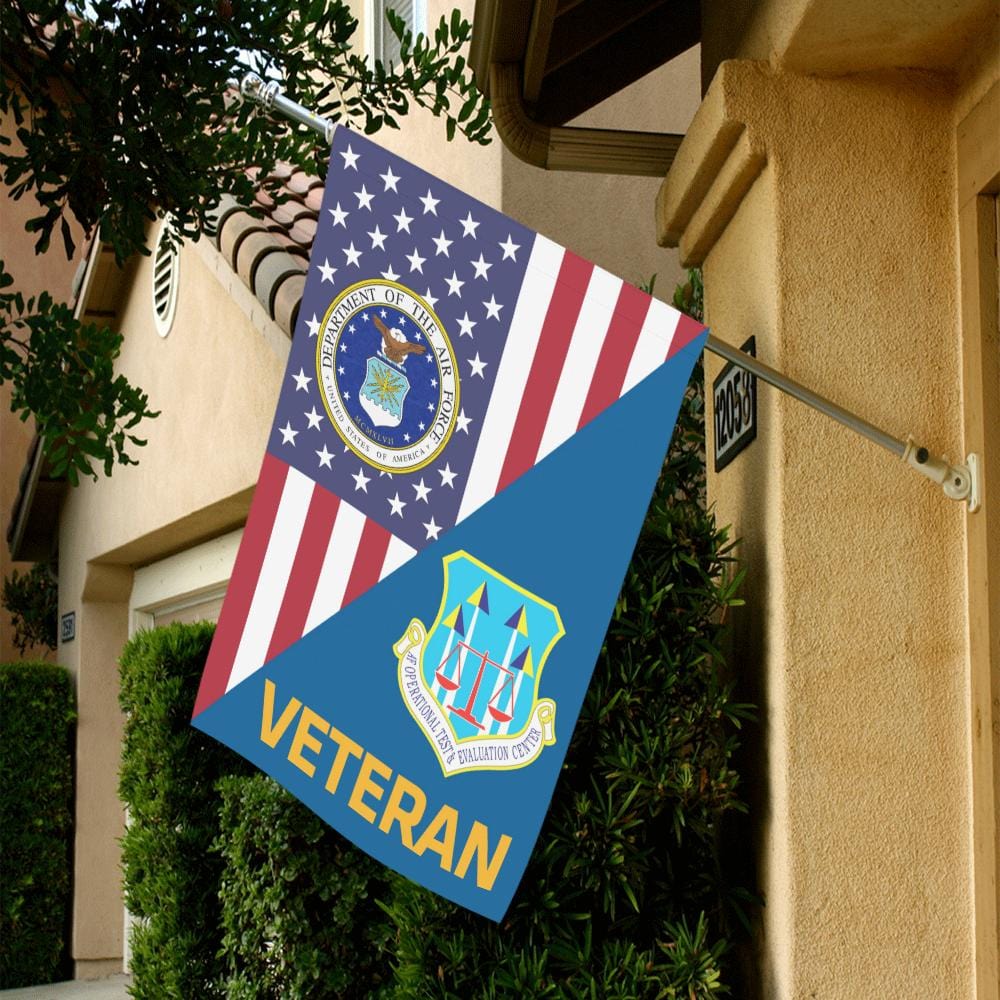 US Air Force Operational Test and Evaluation Center Veteran House Flag 28 inches x 40 inches Twin-Side Printing-HouseFlag-USAF-Shield-Veterans Nation