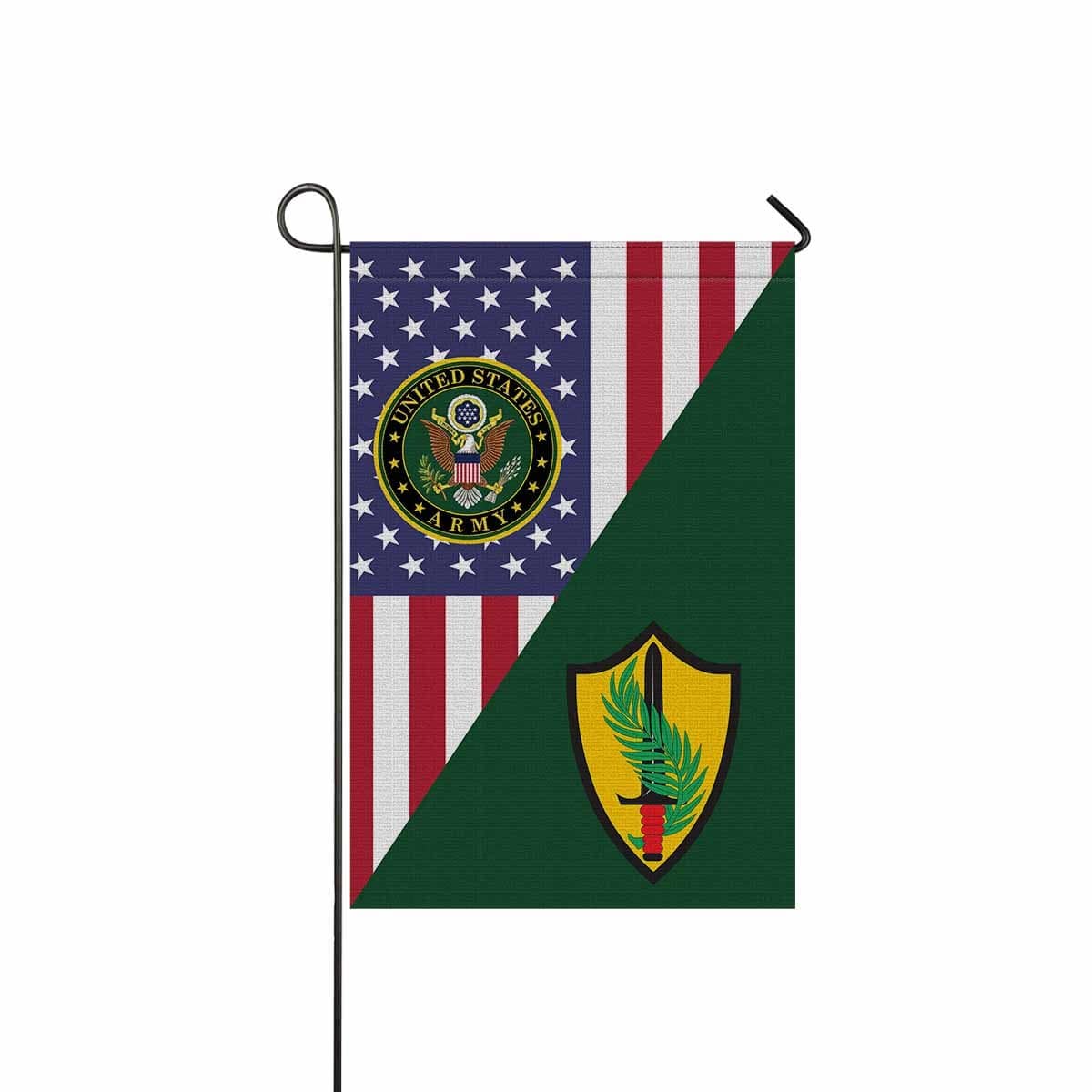 US ARMY CSIB ELEMENT UNITED STATES CENTRAL COMMAND Garden Flag/Yard Flag 12 inches x 18 inches Twin-Side Printing-GDFlag-Army-CSIB-Veterans Nation