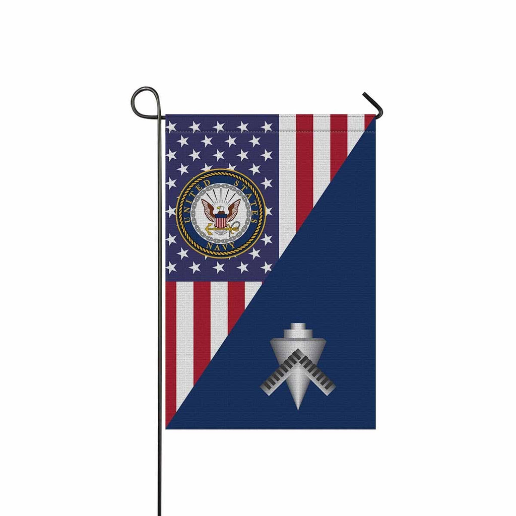 US Navy Builder Navy BU Garden Flag/Yard Flag 12 inches x 18 inches Twin-Side Printing-GDFlag-Navy-Rate-Veterans Nation