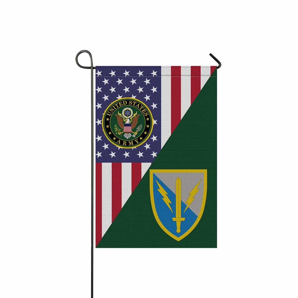 US ARMY 201 BATTLEFIELD SURVEILLANCE Garden Flag/Yard Flag 12 inches x 18 inches Twin-Side Printing-GDFlag-Army-CSIB-Veterans Nation