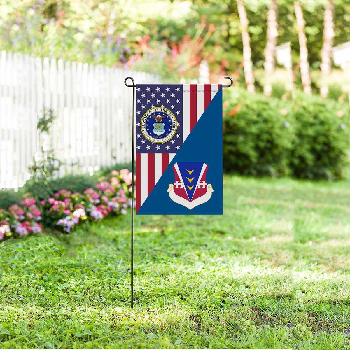 US Air Force 838th Air Division Garden Flag/Yard Flag 12 inches x 18 inches Twin-Side Printing-GDFlag-USAF-AirDivision-Veterans Nation