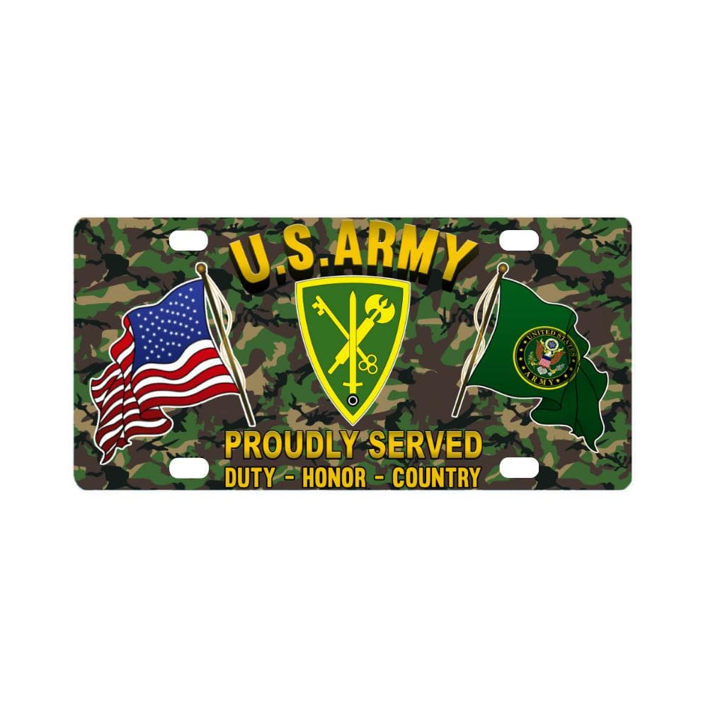 US ARMY 42ND MILITARY POLICE BRIGADE- Classic License Plate-LicensePlate-Army-CSIB-Veterans Nation