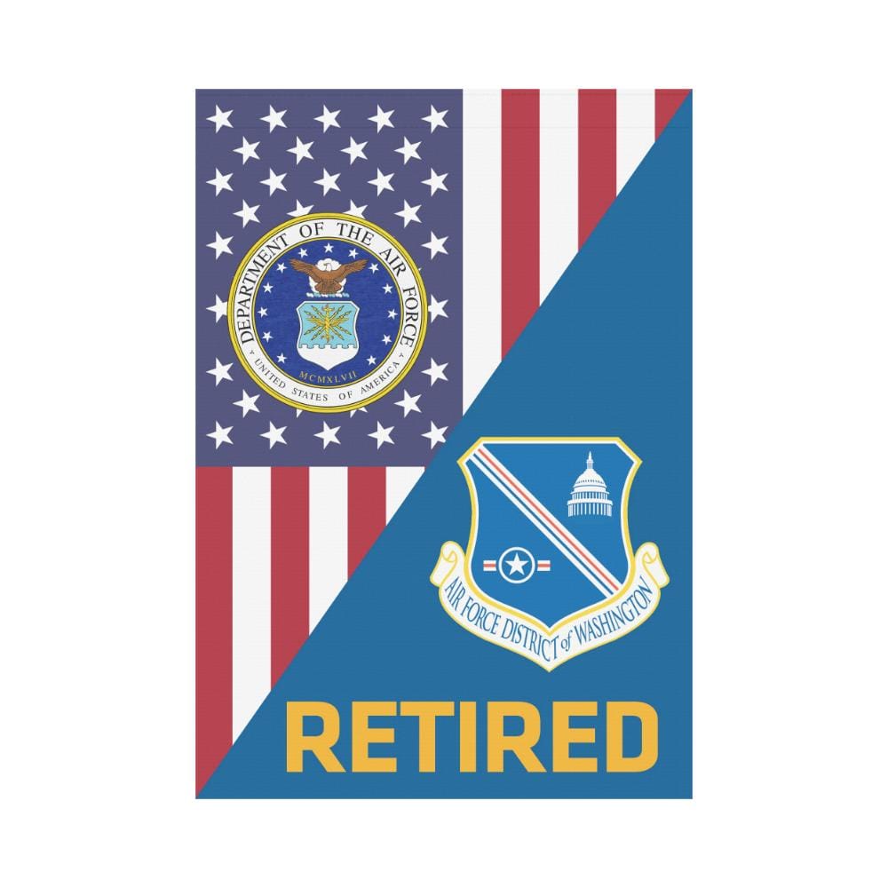 US Air Force District of Washington Retired House Flag 28 inches x 40 inches Twin-Side Printing-HouseFlag-USAF-Shield-Veterans Nation