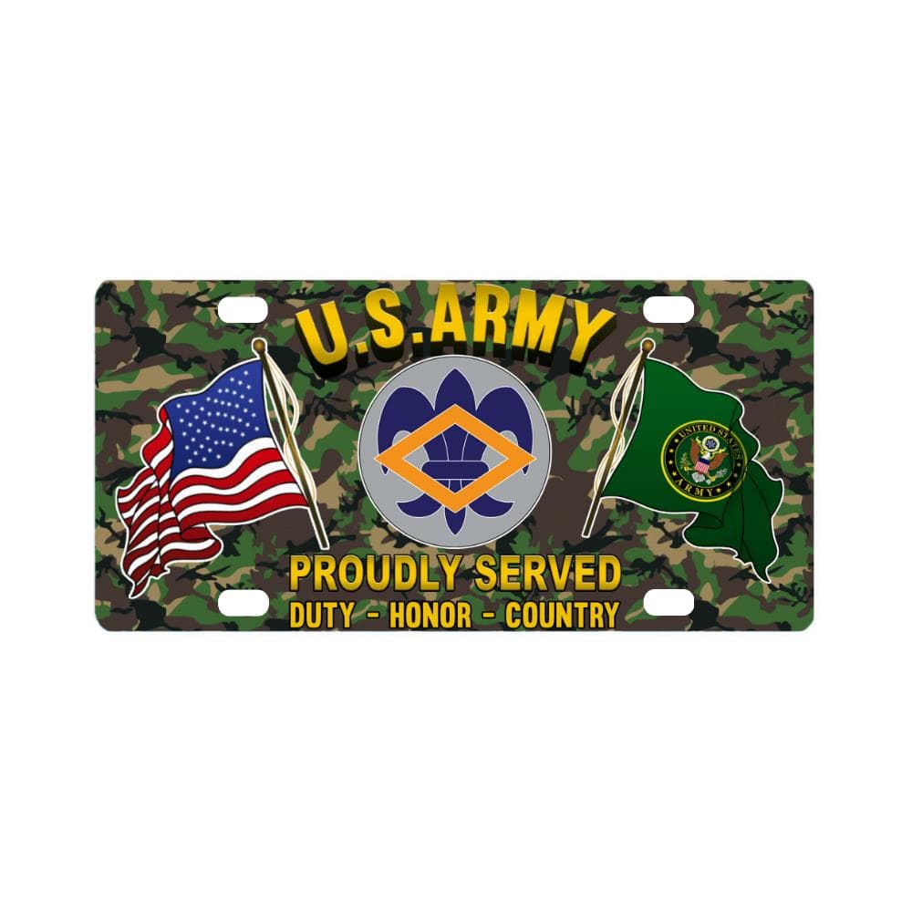 US ARMY 336TH FINANCE CENTER- Classic License Plate-LicensePlate-Army-CSIB-Veterans Nation