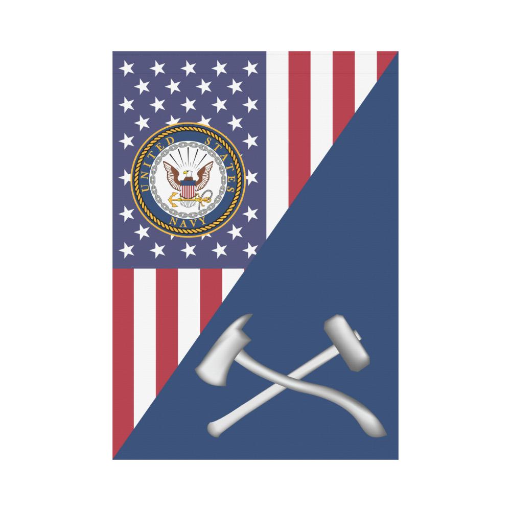 US Navy Damage Controlman Navy DC House Flag 28 inches x 40 inches Twin-Side Printing-HouseFlag-Navy-Rate-Veterans Nation