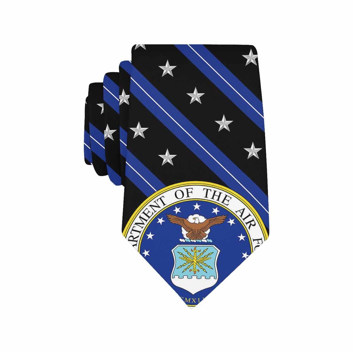 US Air Force O-7 Classic Necktie (Two Sides)-Necktie-USAF-Ranks-Veterans Nation