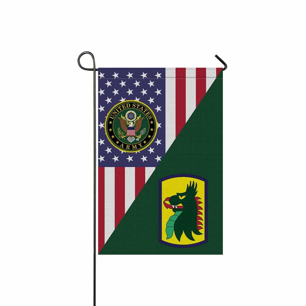 US ARMY 455TH CHEMICAL BRIGADE Garden Flag/Yard Flag 12 inches x 18 inches Twin-Side Printing-GDFlag-Army-CSIB-Veterans Nation