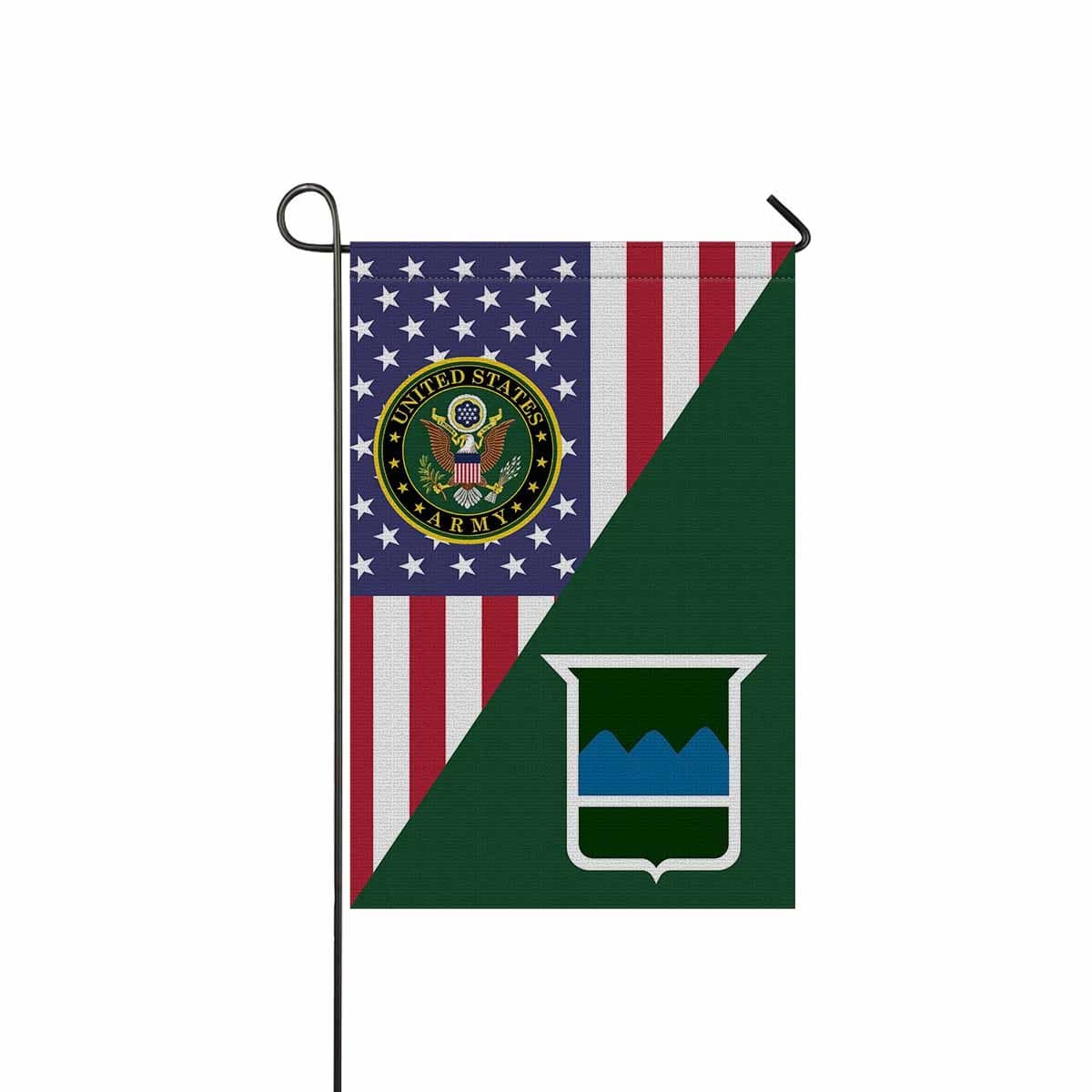 US ARMY 80TH TRAINING COMMAND Garden Flag/Yard Flag 12 inches x 18 inches Twin-Side Printing-GDFlag-Army-CSIB-Veterans Nation