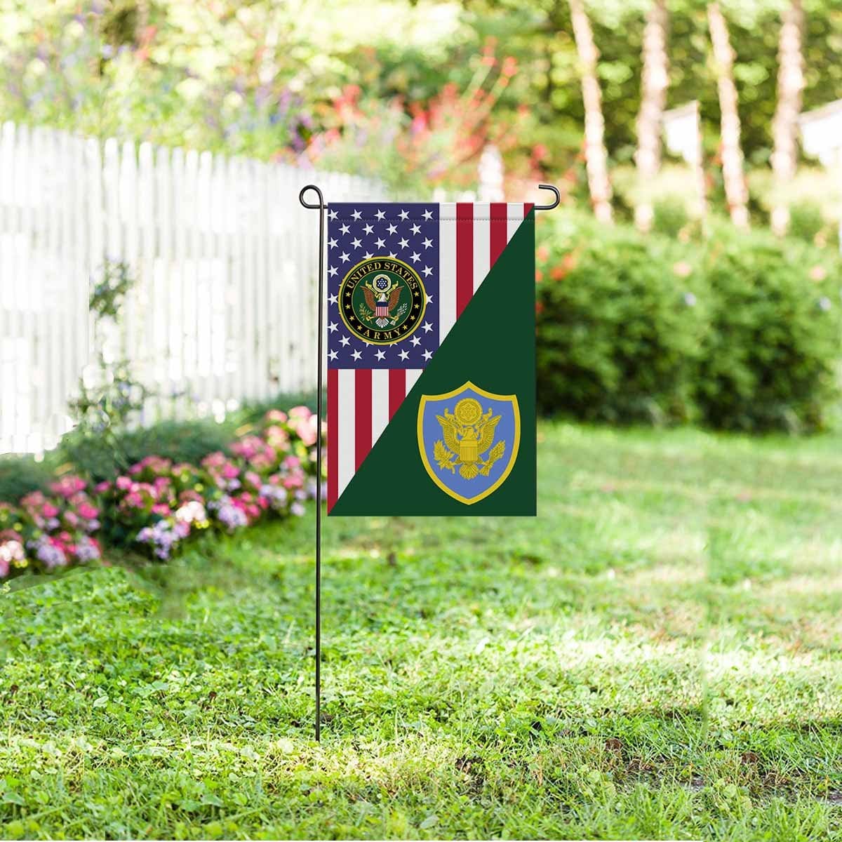 US ARMY PERSONNEL IN DOD AND JOINT ACTIVITIES Garden Flag/Yard Flag 12 inches x 18 inches Twin-Side Printing-GDFlag-Army-CSIB-Veterans Nation