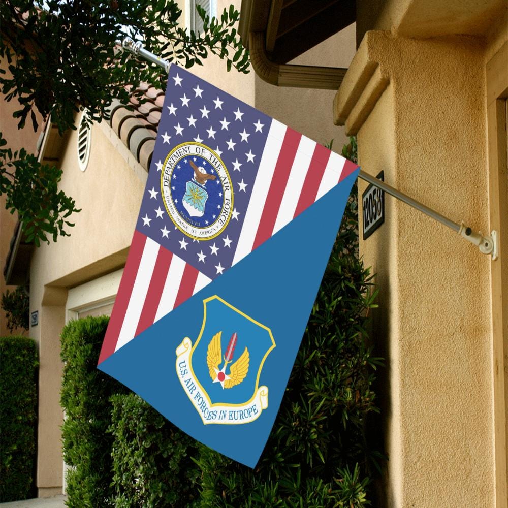 United States Air Forces in Europe House Flag 28 inches x 40 inches Twin-Side Printing-HouseFlag-USAF-Shield-Veterans Nation