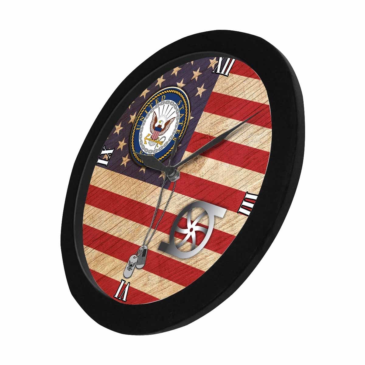 US Navy Gas Turbine Systems Technician Navy GS Wall Clock-WallClocks-Navy-Rate-Veterans Nation