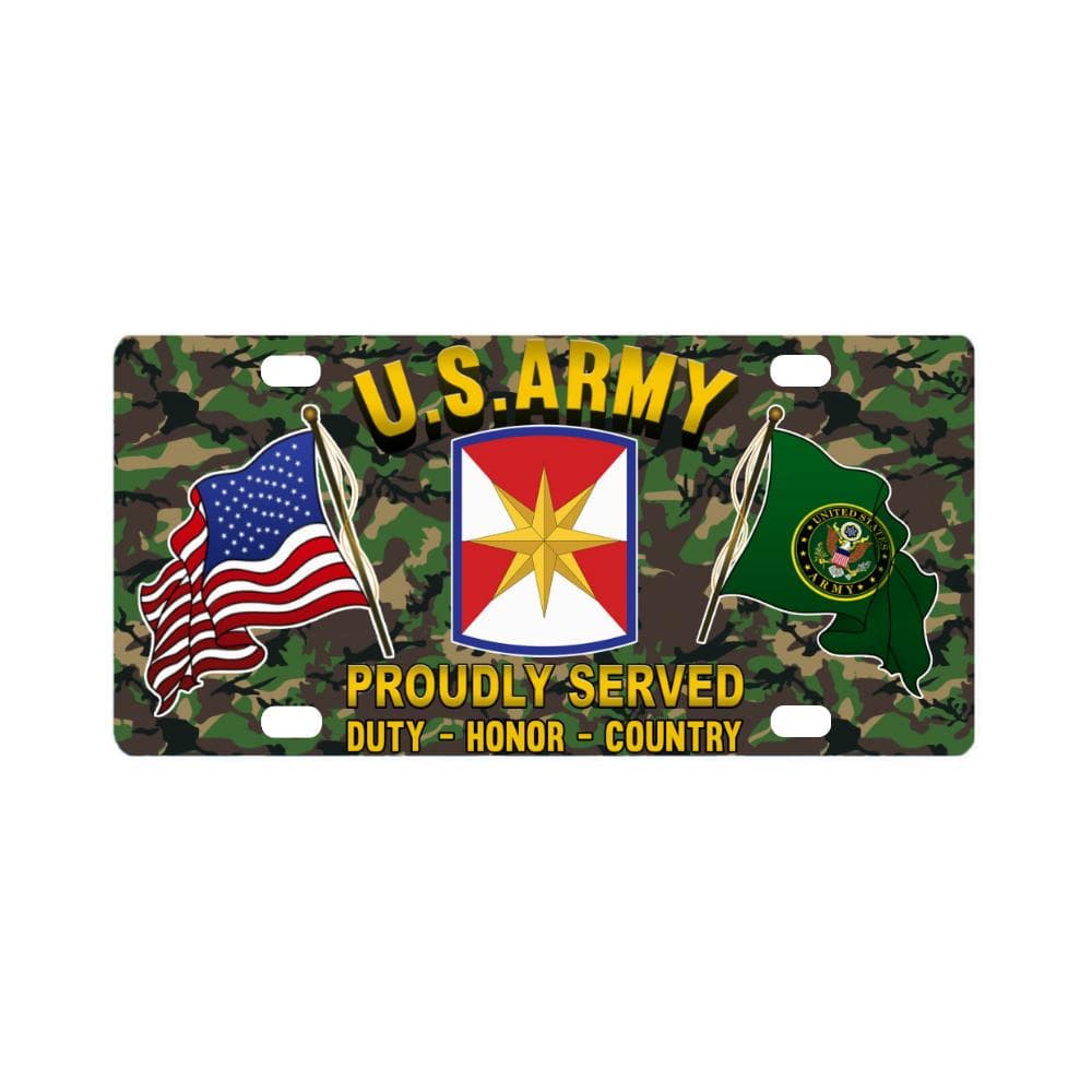 US ARMY 347TH REGIONAL SUPPORT GROUP- Classic License Plate-LicensePlate-Army-CSIB-Veterans Nation