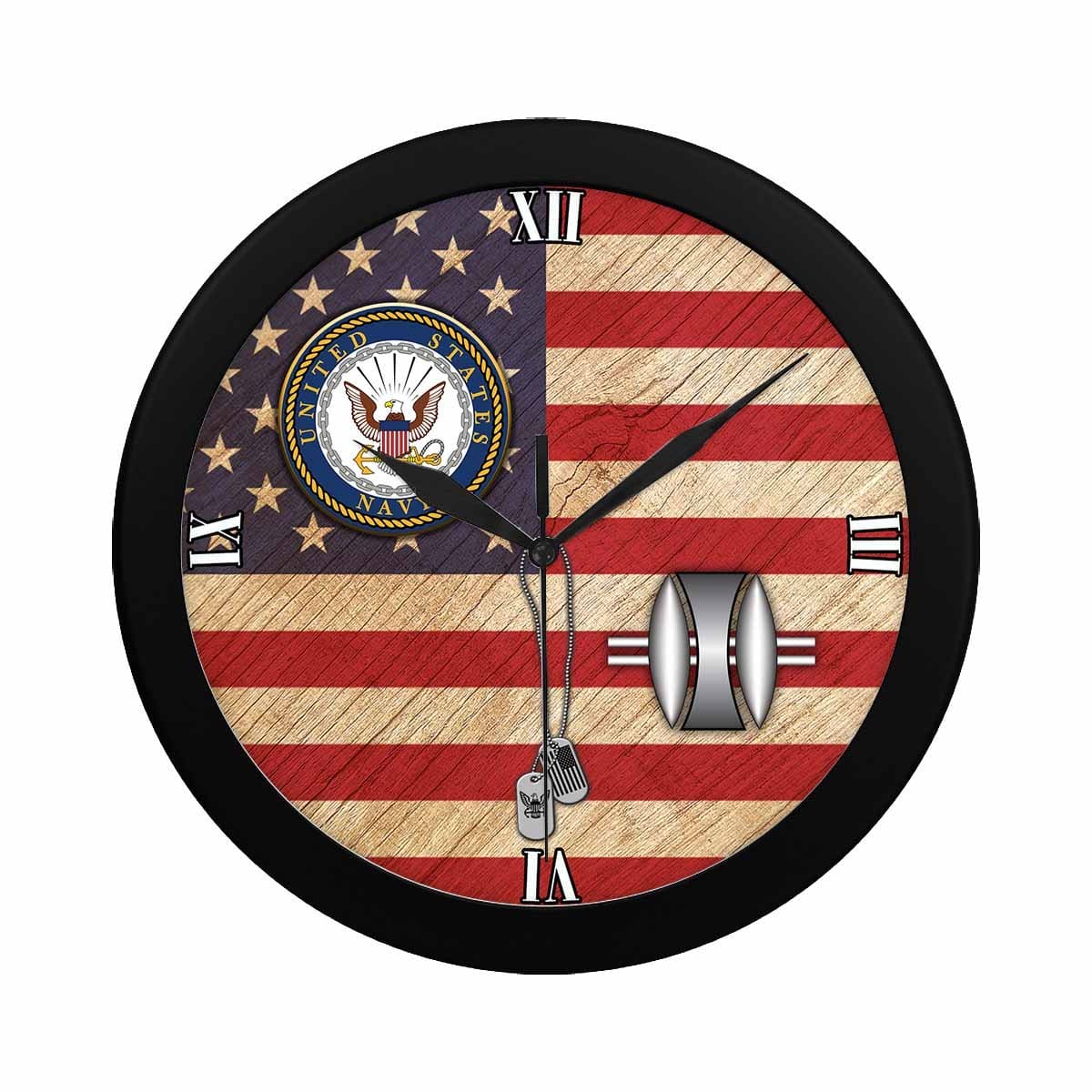 US Navy Opticalman Navy OM Wall Clock-WallClocks-Navy-Rate-Veterans Nation