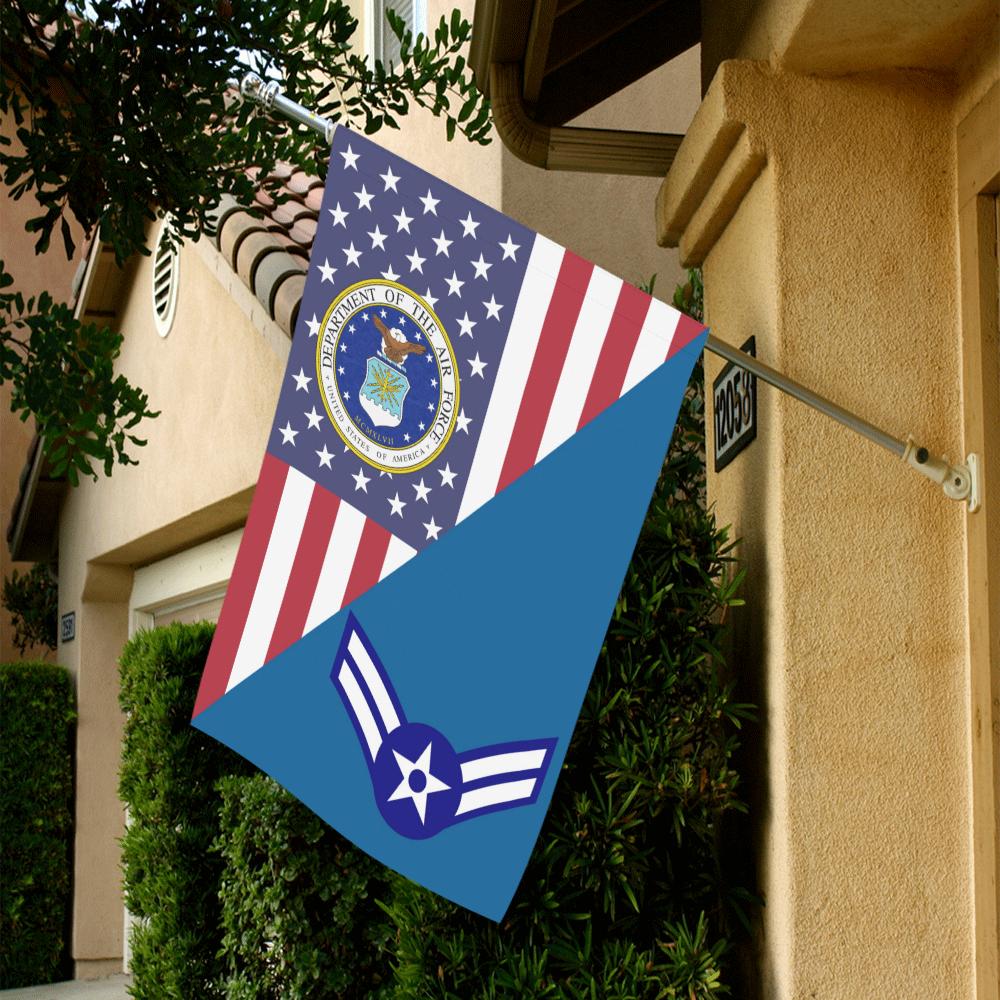 US Air Force E-3 Airman First Class A1C House Flag 28 inches x 40 inches Twin-Side Printing-HouseFlag-USAF-Ranks-Veterans Nation