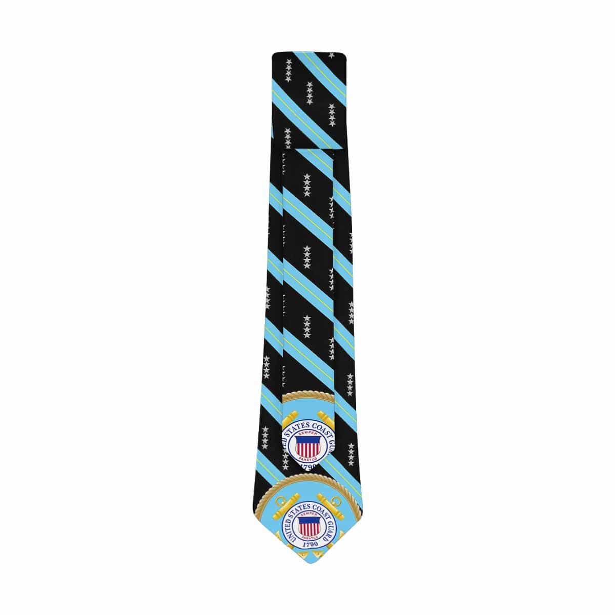 US COast Guard O-10 Officer Classic Necktie (Two Sides)-Necktie-USCG-Officer-Veterans Nation