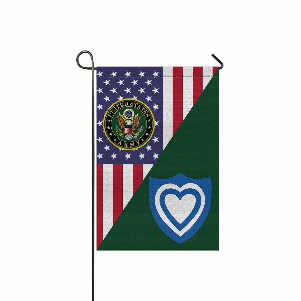 US ARMY XXIV CORPS Garden Flag/Yard Flag 12 inches x 18 inches Twin-Side Printing-GDFlag-Army-CSIB-Veterans Nation