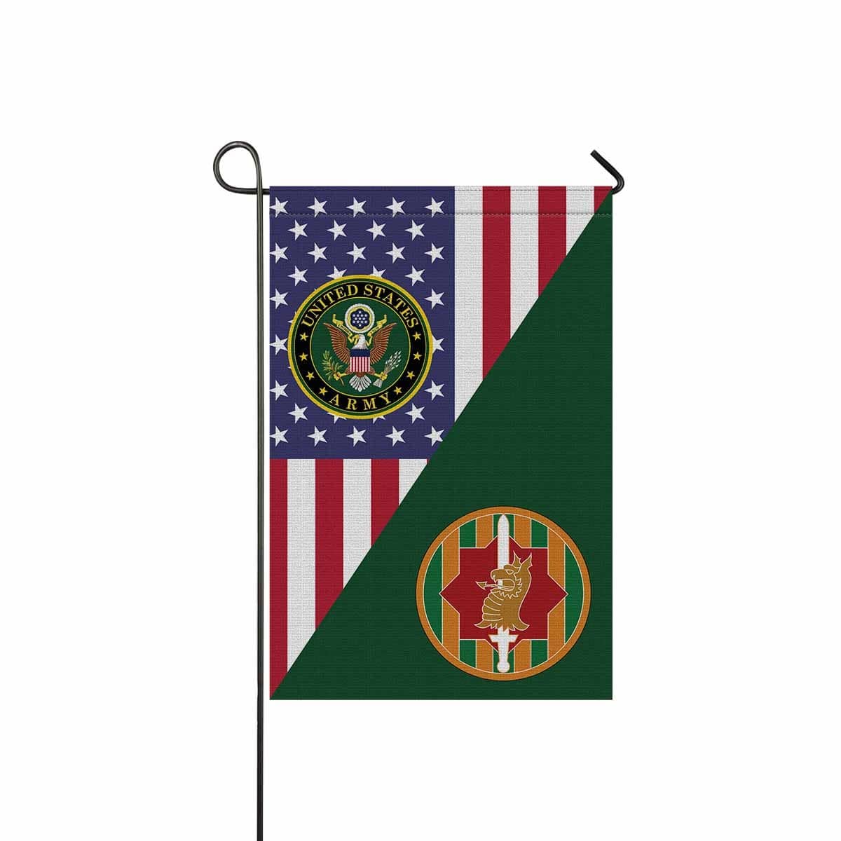 US ARMY 89TH MILITARY POLICE BRIGADE Garden Flag/Yard Flag 12 inches x 18 inches Twin-Side Printing-GDFlag-Army-CSIB-Veterans Nation