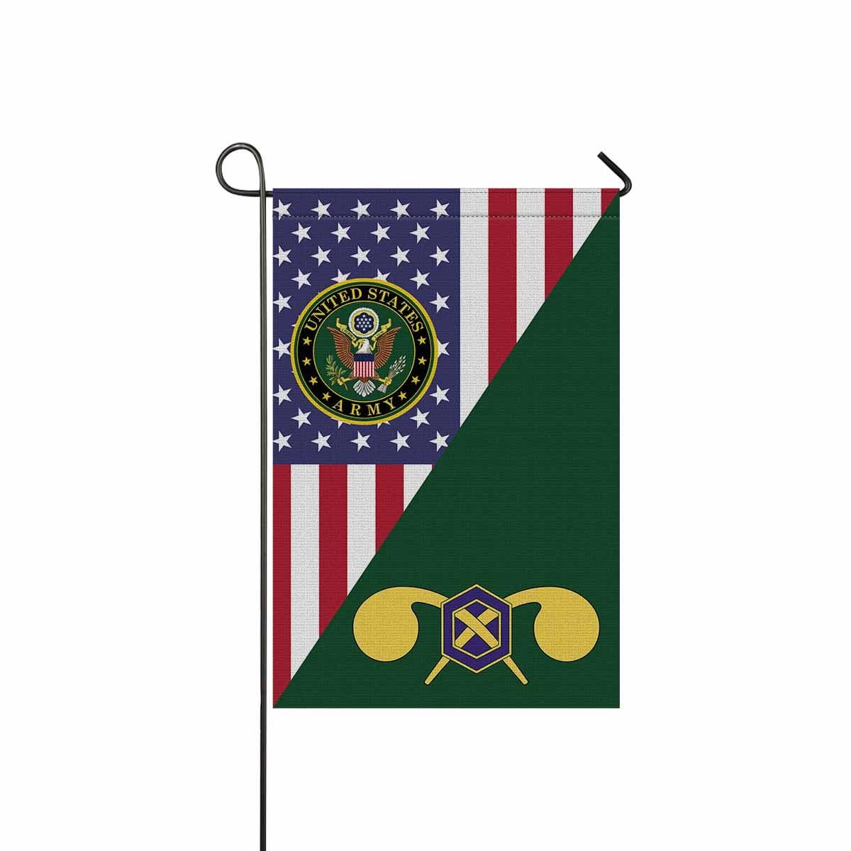 US Army Chemical Corps Garden Flag/Yard Flag 12 Inch x 18 Inch Twin-Side Printing-GDFlag-Army-Branch-Veterans Nation