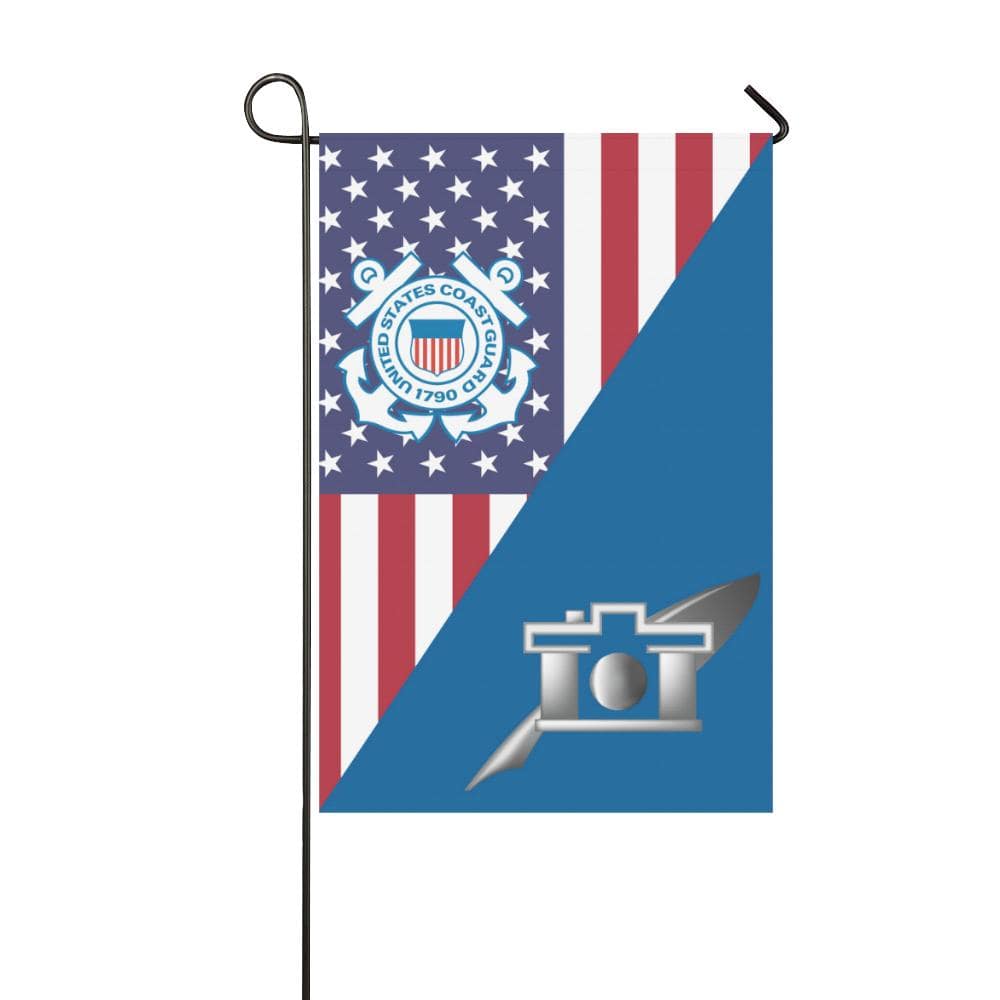 USCG PUBLIC AFFAIRS SPECIALIST PA Garden Flag/Yard Flag 12 inches x 18 inches-GDFlag-USCG-Rate-Veterans Nation