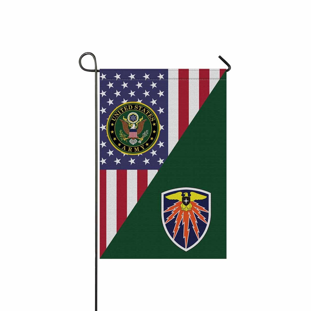 US ARMY 7TH SIGNAL COMMAND Garden Flag/Yard Flag 12 inches x 18 inches Twin-Side Printing-GDFlag-Army-CSIB-Veterans Nation