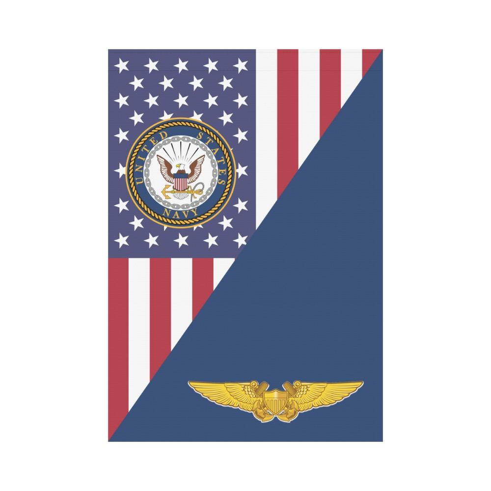 US Navy Naval Flight Officer House Flag 28 inches x 40 inches Twin-Side Printing-HouseFlag-Navy-Badge-Veterans Nation