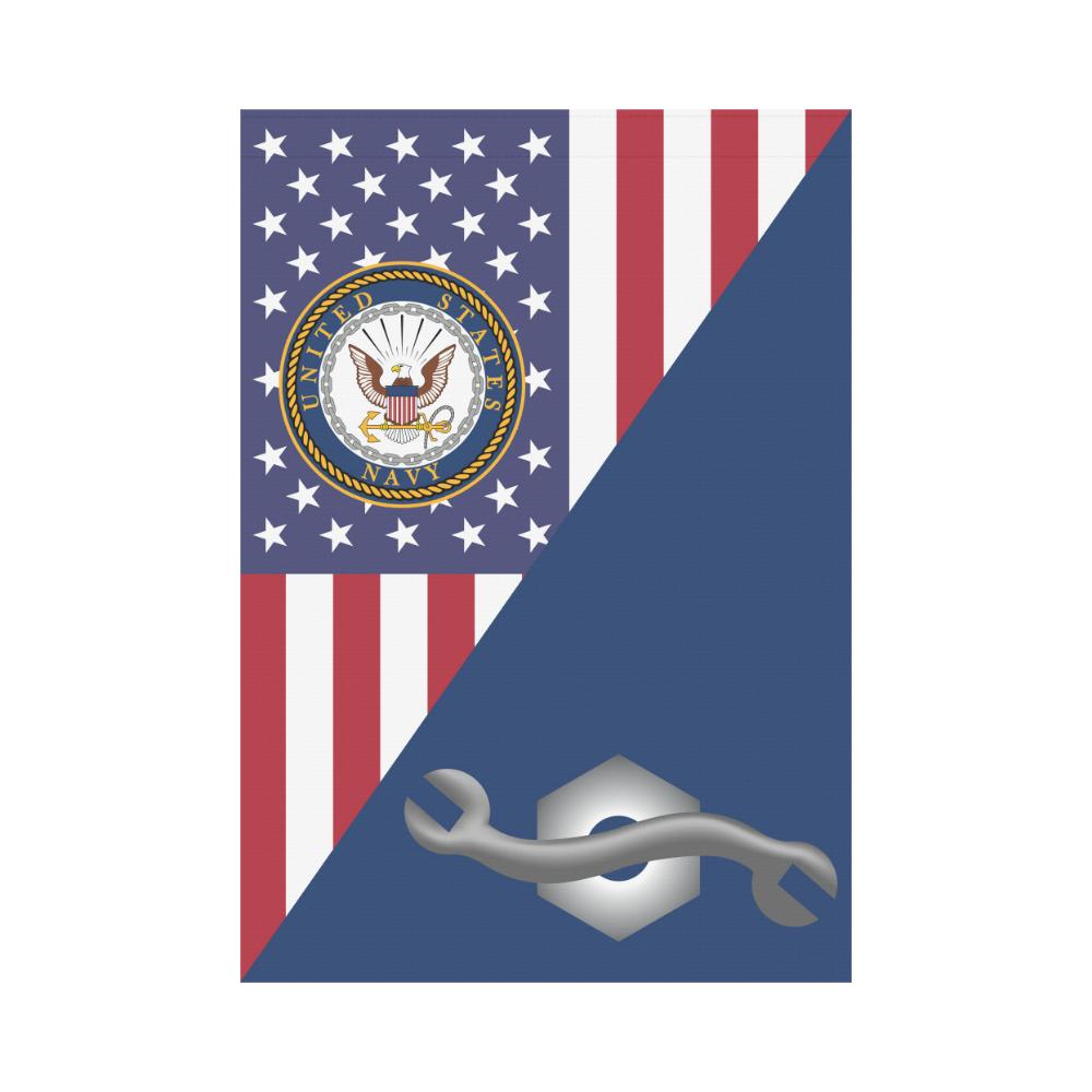 US Navy Construction Mechanic Navy CM House Flag 28 inches x 40 inches Twin-Side Printing-HouseFlag-Navy-Rate-Veterans Nation