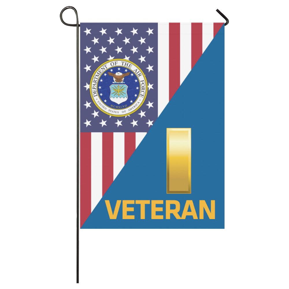 US Air Force O-1 Second Lieutenant 2d Lt O1 Veteran House Flag 28 inches x 40 inches Twin-Side Printing-HouseFlag-USAF-Ranks-Veterans Nation