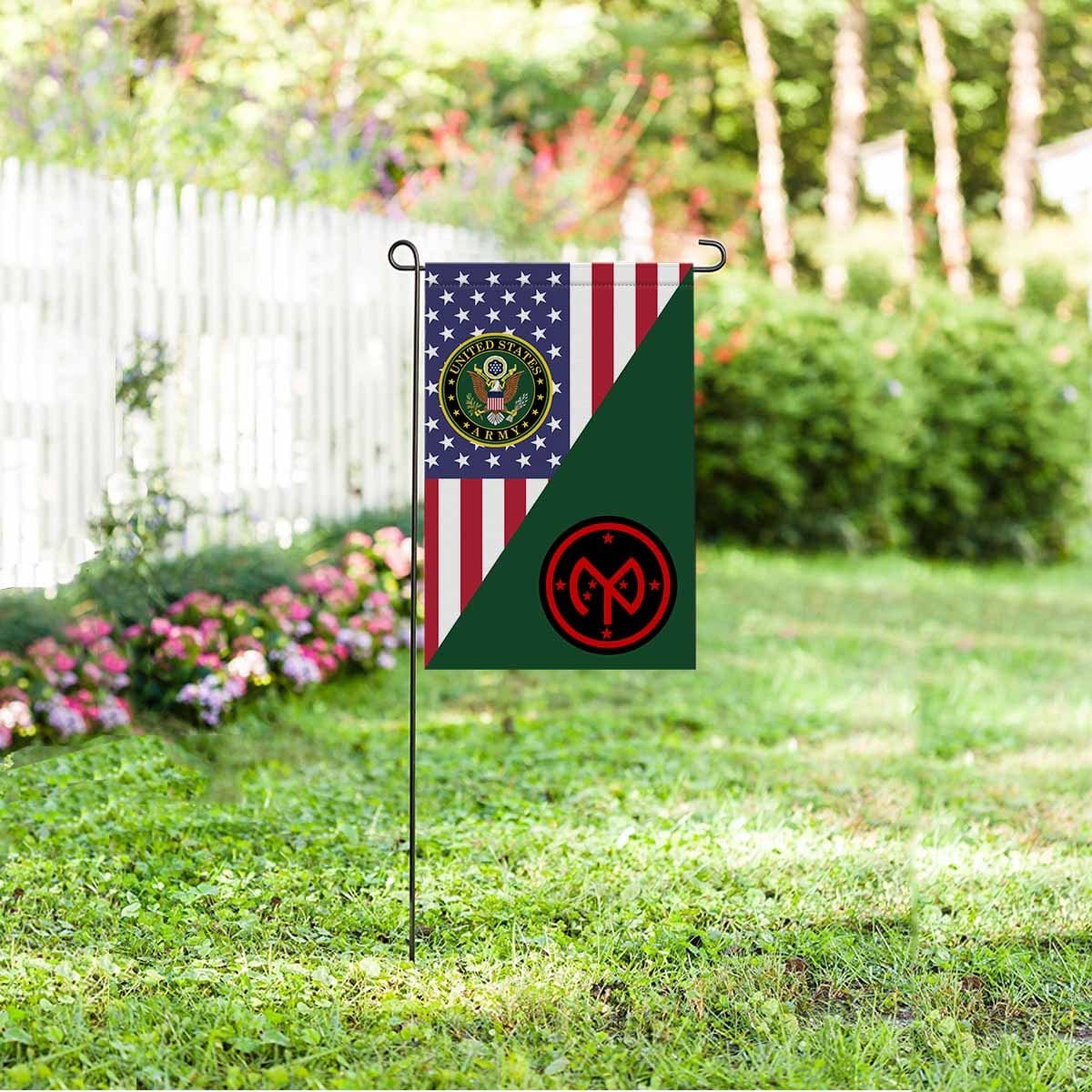 US ARMY 27TH INFANTRY BRIGADE COMBAT TEAM Garden Flag/Yard Flag 12 inches x 18 inches Twin-Side Printing-GDFlag-Army-CSIB-Veterans Nation