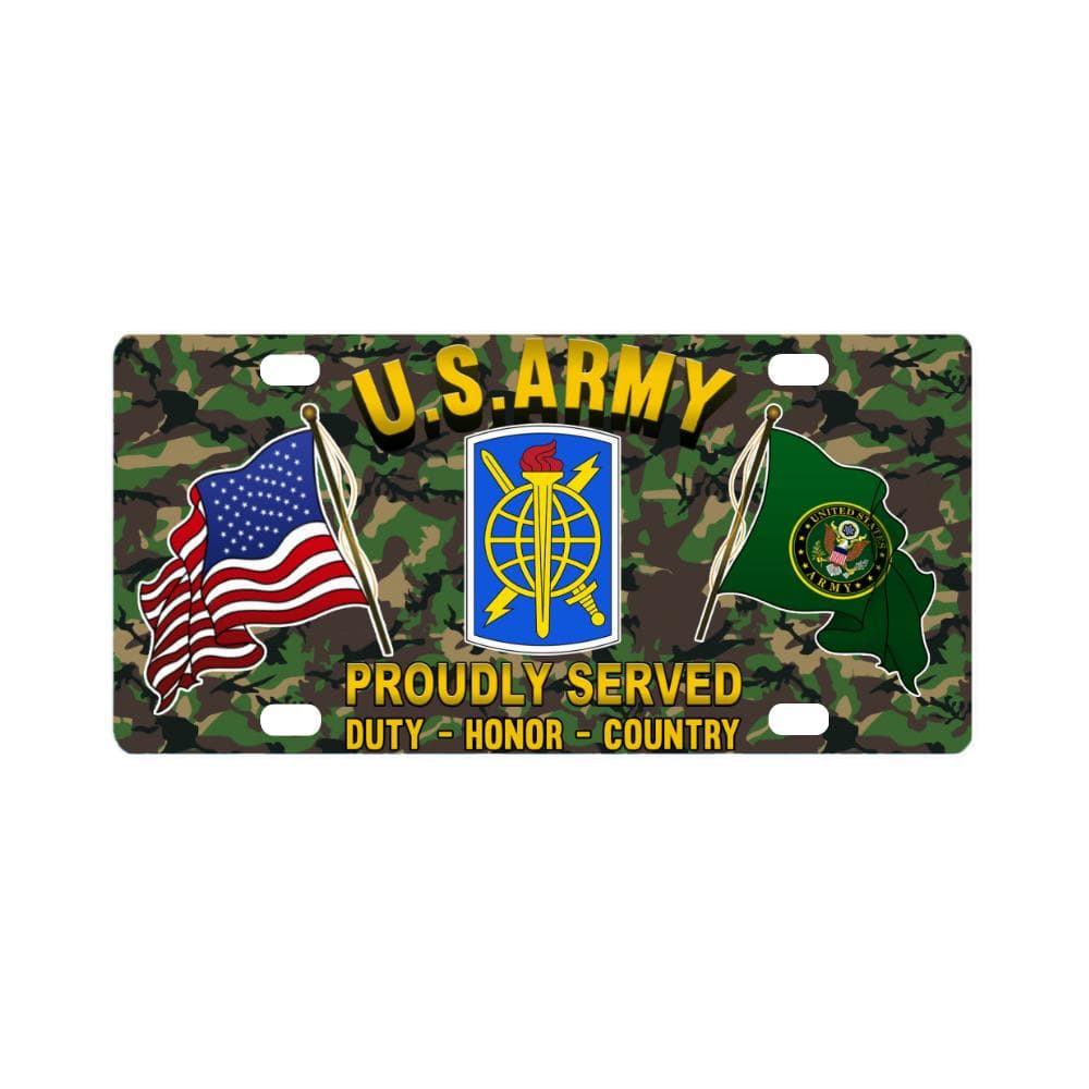 US ARMY 500TH MILITARY INTELLIGENCE BRIGADE- Classic License Plate-LicensePlate-Army-CSIB-Veterans Nation