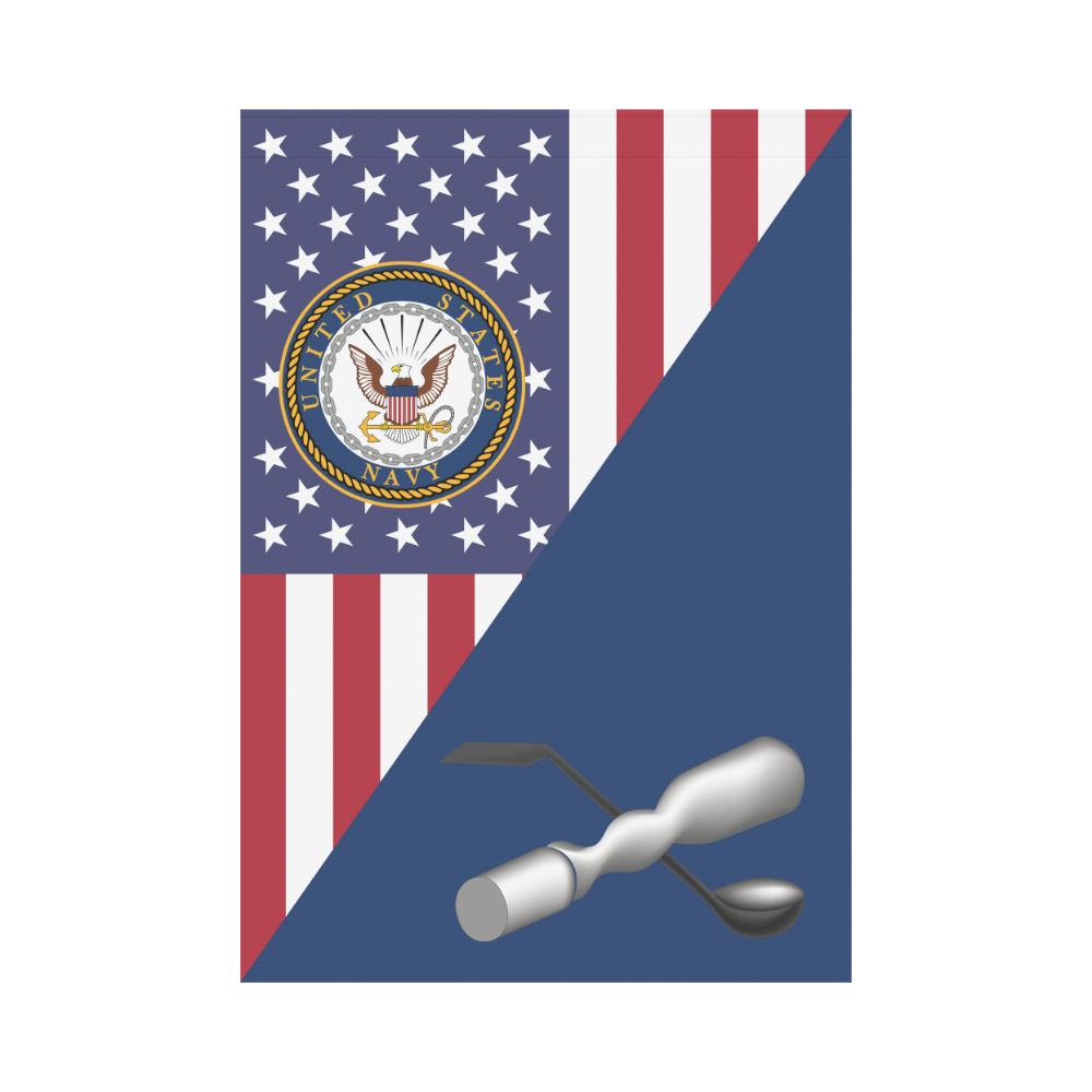 US Navy Molder Navy ML House Flag 28 inches x 40 inches Twin-Side Printing-HouseFlag-Navy-Rate-Veterans Nation