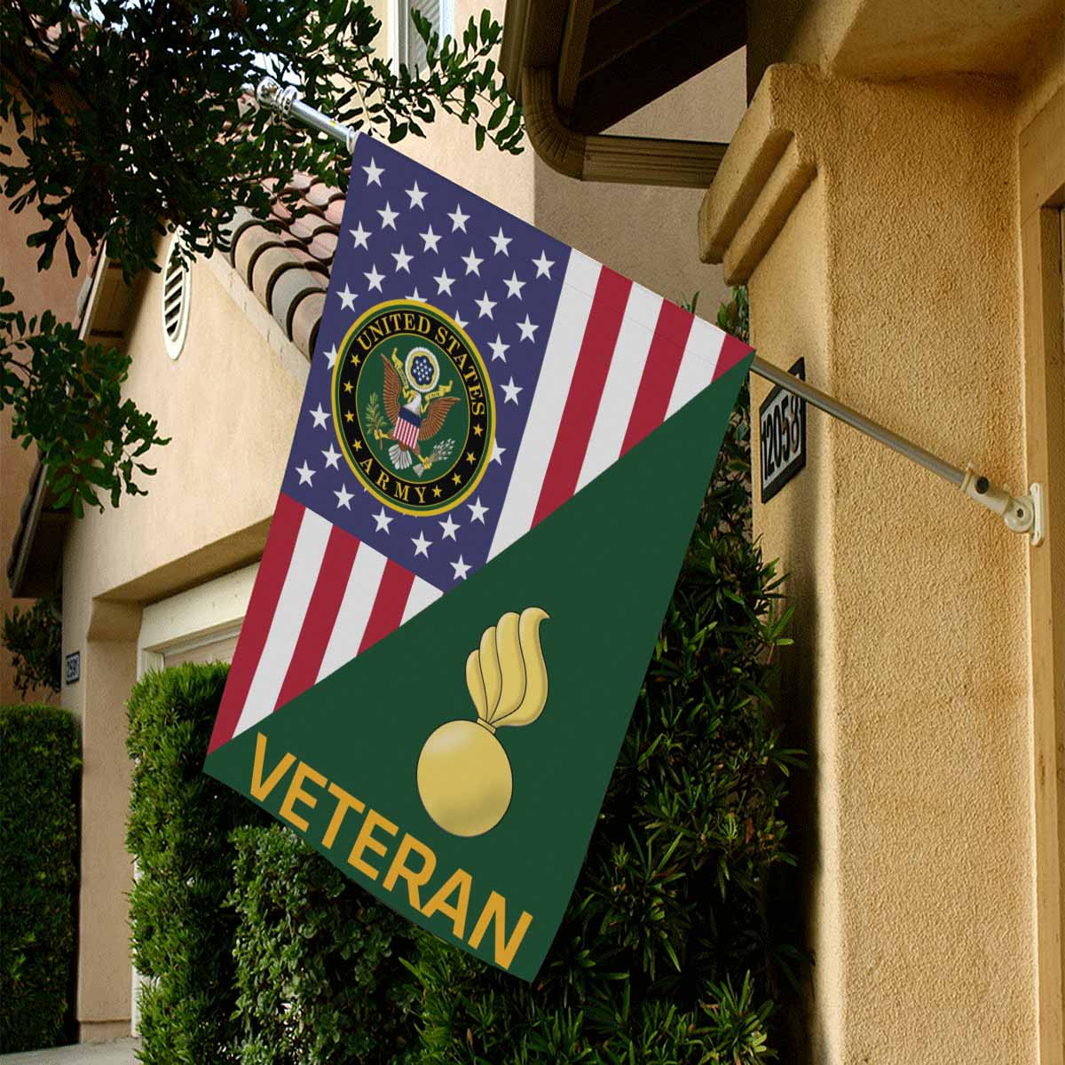 US Army Ordnance Corps Veteran House Flag 28 Inch x 40 Inch Twin-Side Printing-HouseFlag-Army-Branch-Veterans Nation